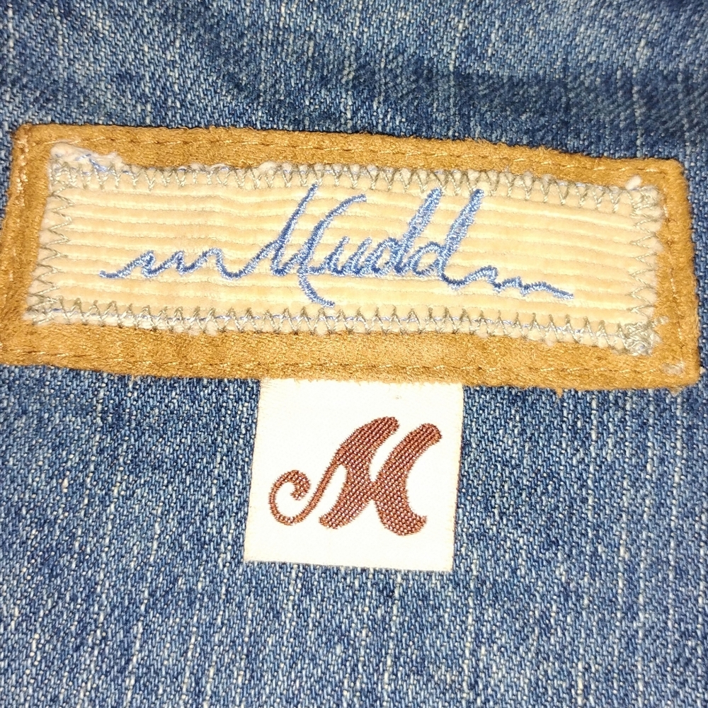 Distressed Mudd Denim Jacket - image 2